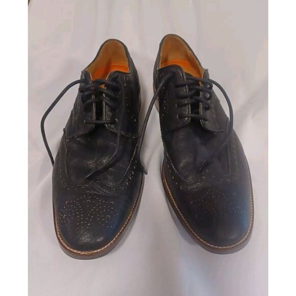 Cole Haan Other - Cole Haan Grained Black Leather Wingtip Oxfords | Size 8.5